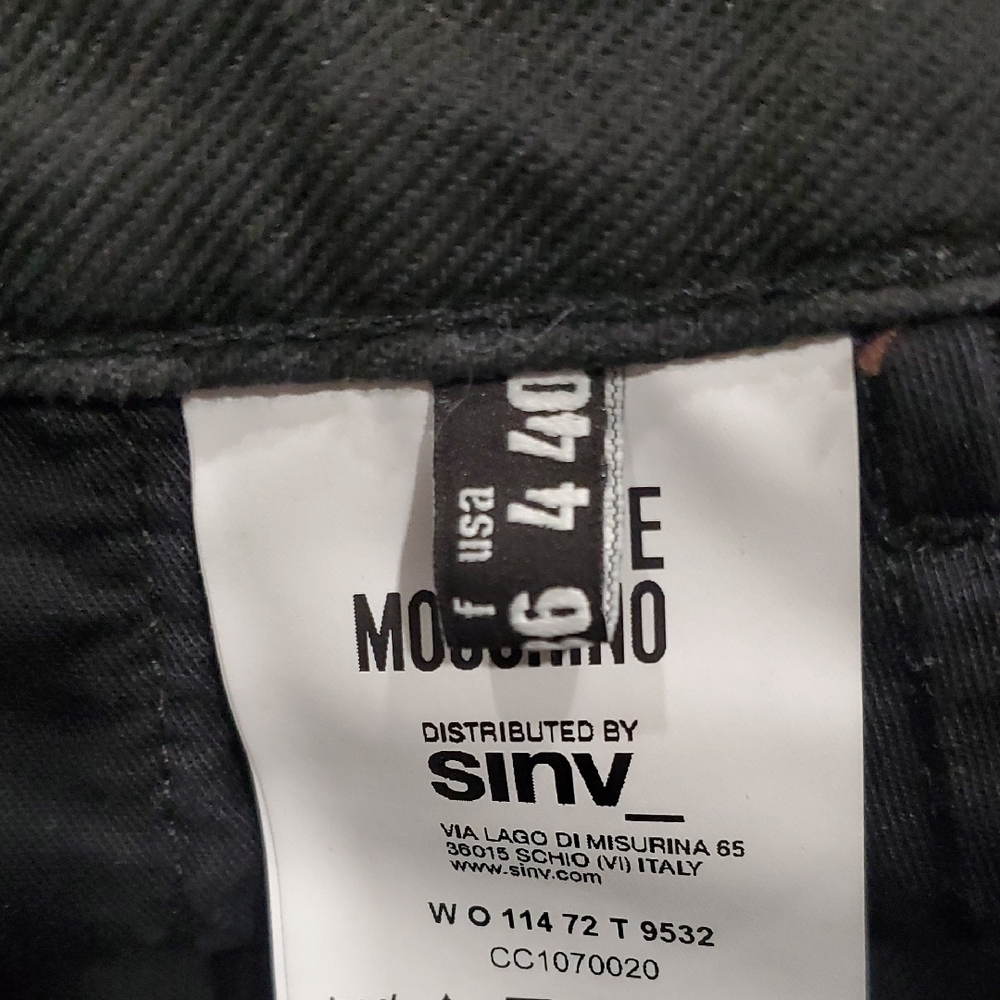 Love Moschino High Waist Black Frayed Hem Shorts - Picture 9 of 14